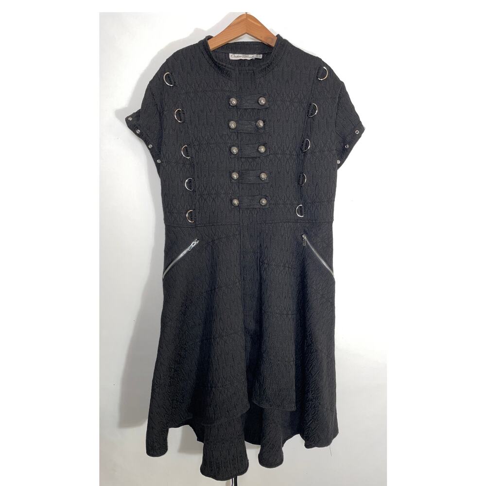 Orchid Bloom Jacquard HiLo Dress - Women's Size 16 - Buckles & Corseting Details